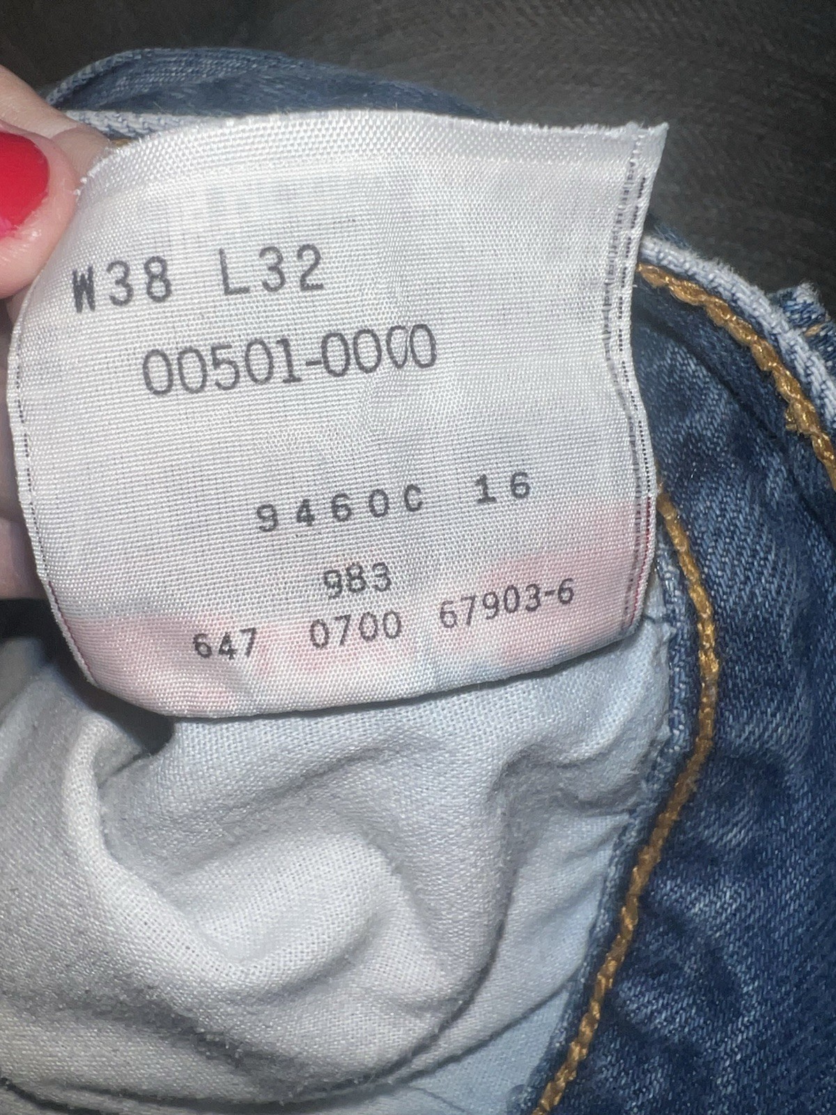 Levi’s 501XX 90’s Vintage Denim Medium Wash 36/29 Straight Leg Button Fly