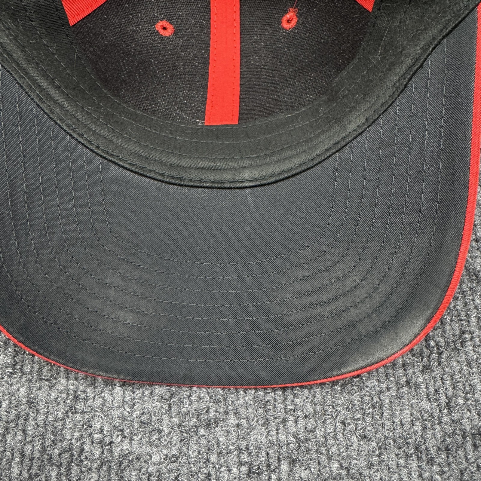 Nike Hat Cap Strap Back One Size Mens Red Legacy91 Dri-FIT Running Sports