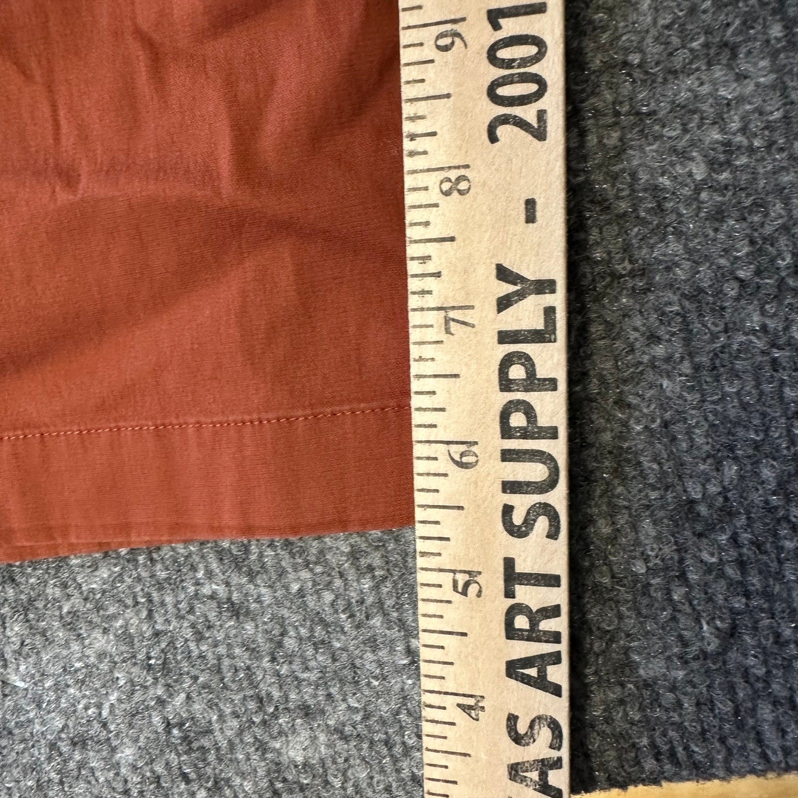 Lululemon Pants Mens Size 33 Burnt Orange ABC Slim Fit Technical Stretch Stain