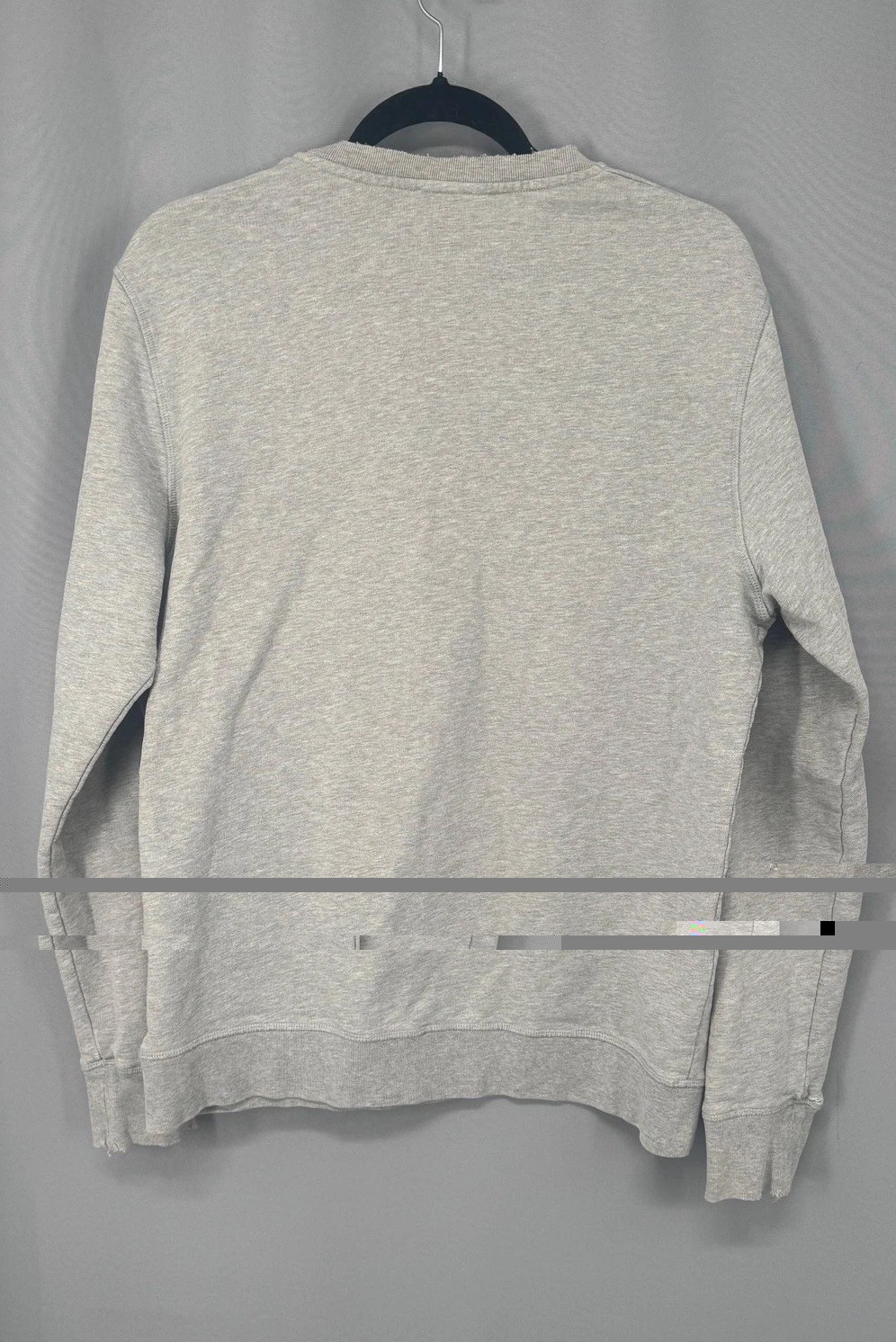 ASKET Sweatshirt Mens Large Gray Crewneck Pullover 100% Cotton Fleece Portugal