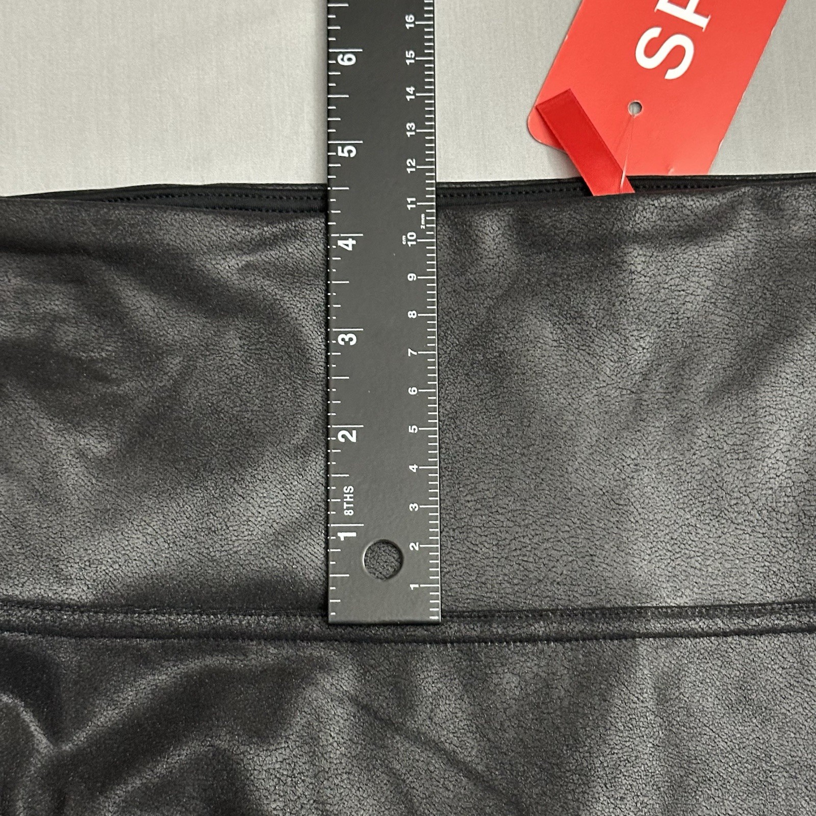 Spanx Faux Leather Legging Women Medium M Black Stretch Pull On Nylon Ladies New