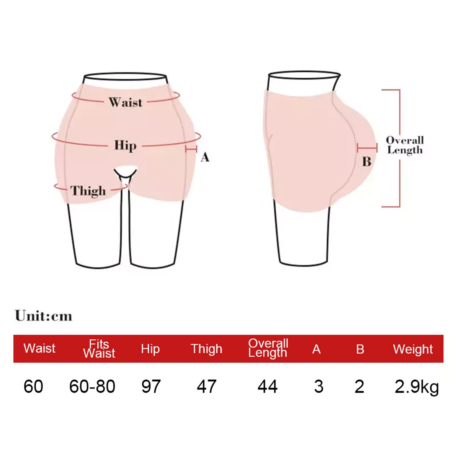 Realistic Silicone Panty Plump Hip Open-crotch Pants Butt Shapewear Crossdresser