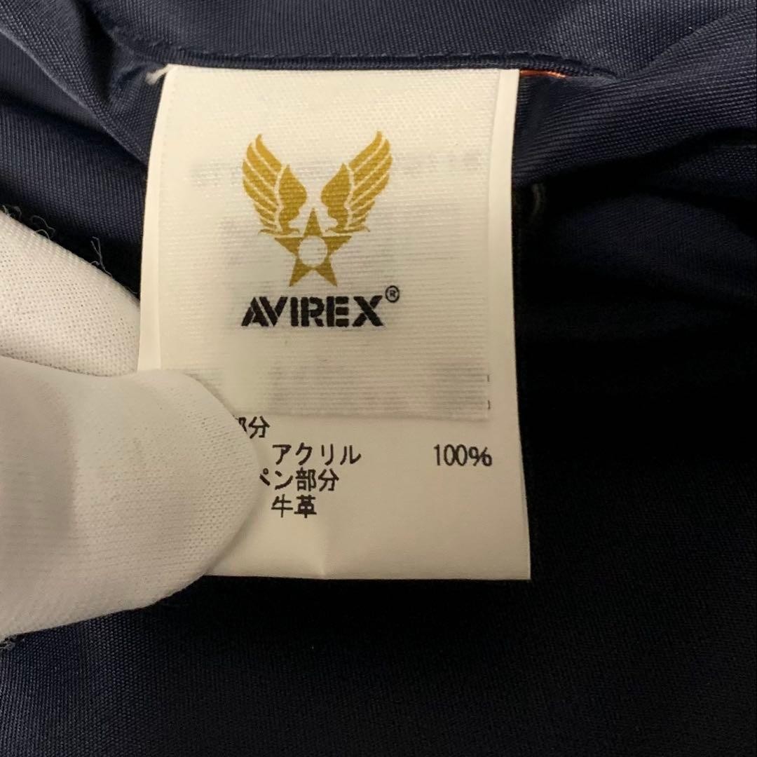 AVIREX L-2 5th AIR FORCE AVIR Flight Jacket Blouson Coat Men Size M Navy Genuine