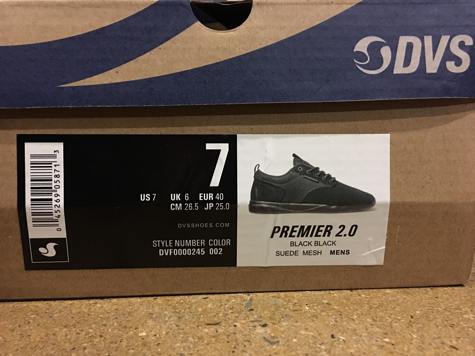 DVS Premier 2.0 Size 7 Lightweight Skate Running Shoes Sneakers Vaporcell