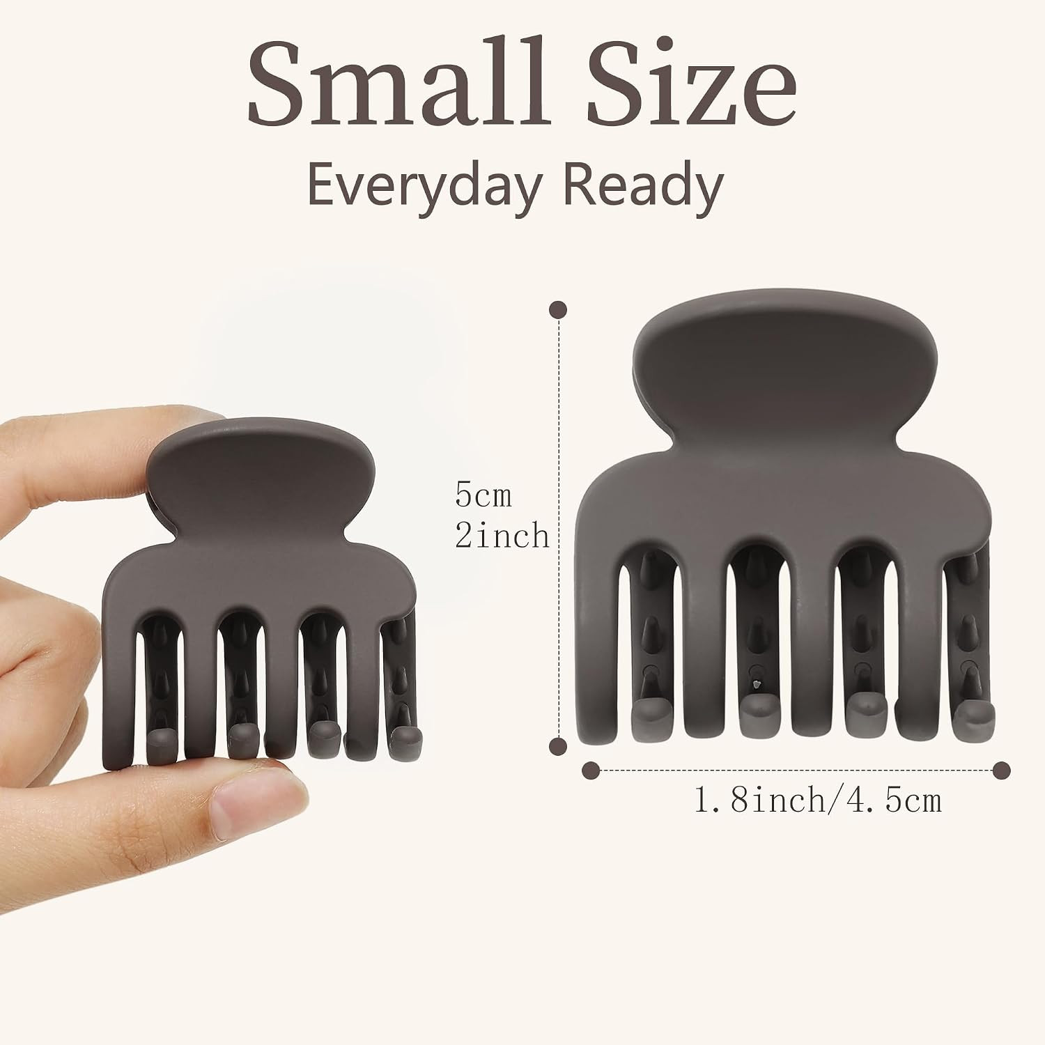 16 Pcs Small Hair Clips for Women, 1.8 Inch Matte Octopus Mini Hair Claw MIX