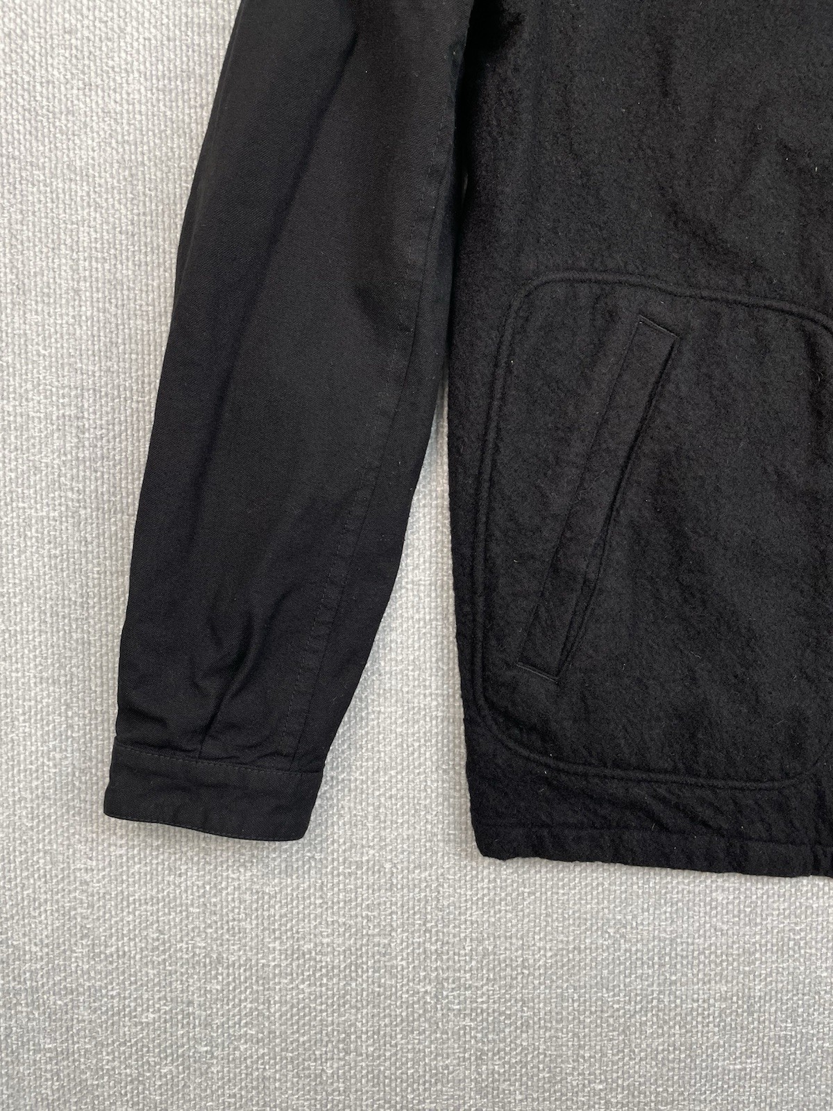 CDG Comme Des Garçons Homme Men’s Jacket Size Small Black Fleece Wool