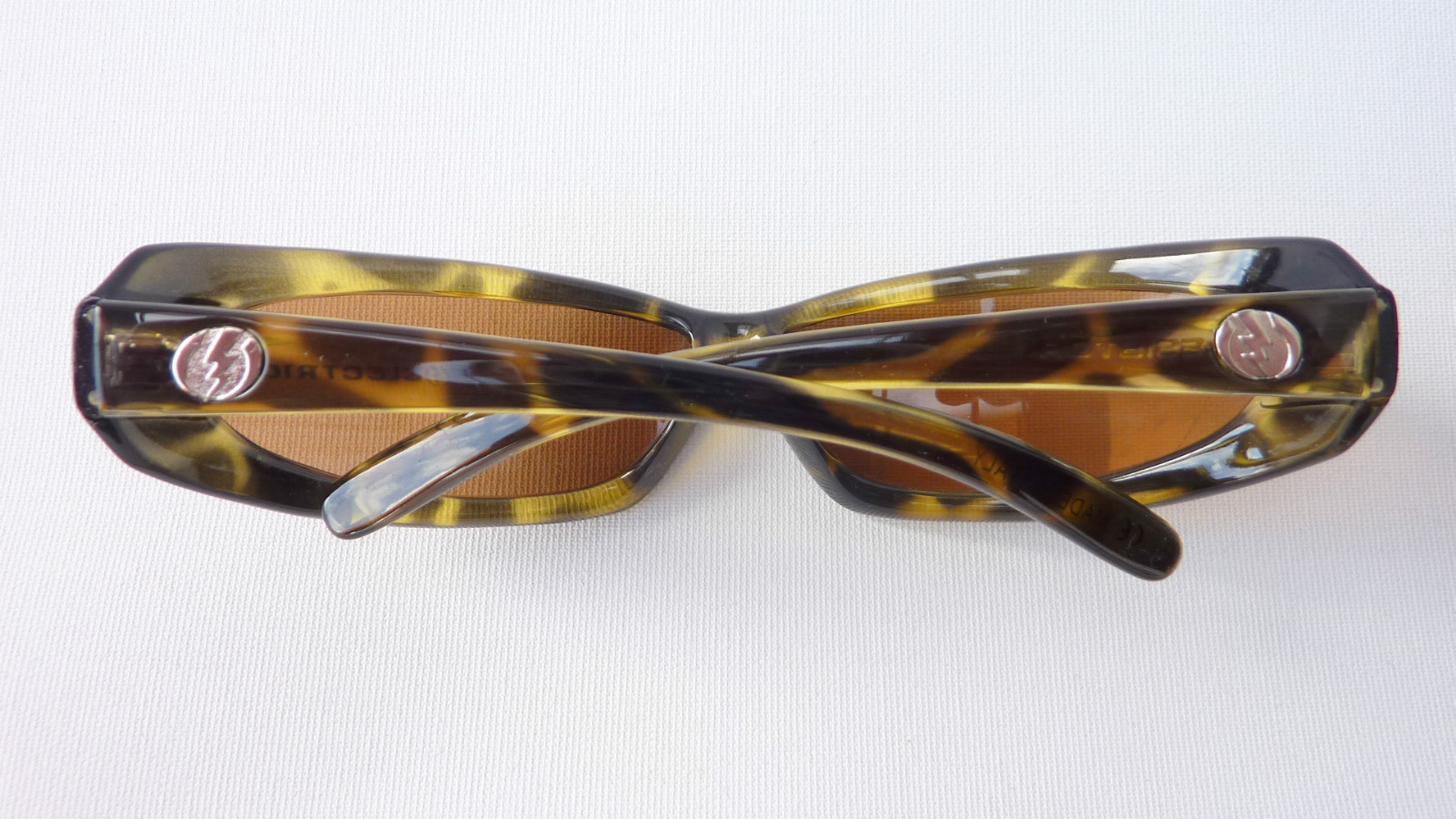 Large Curved Sunglasses Biker Glasses Sports Glasses Horn Effect Safety Glasses Size M