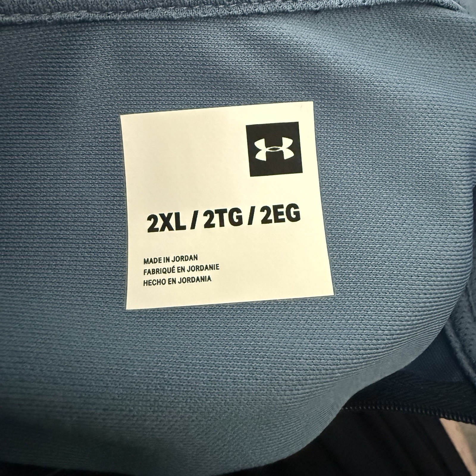 Under Armour Sportstyle Pique Track Jacket Mens 2XL Blue Full Zip Performance