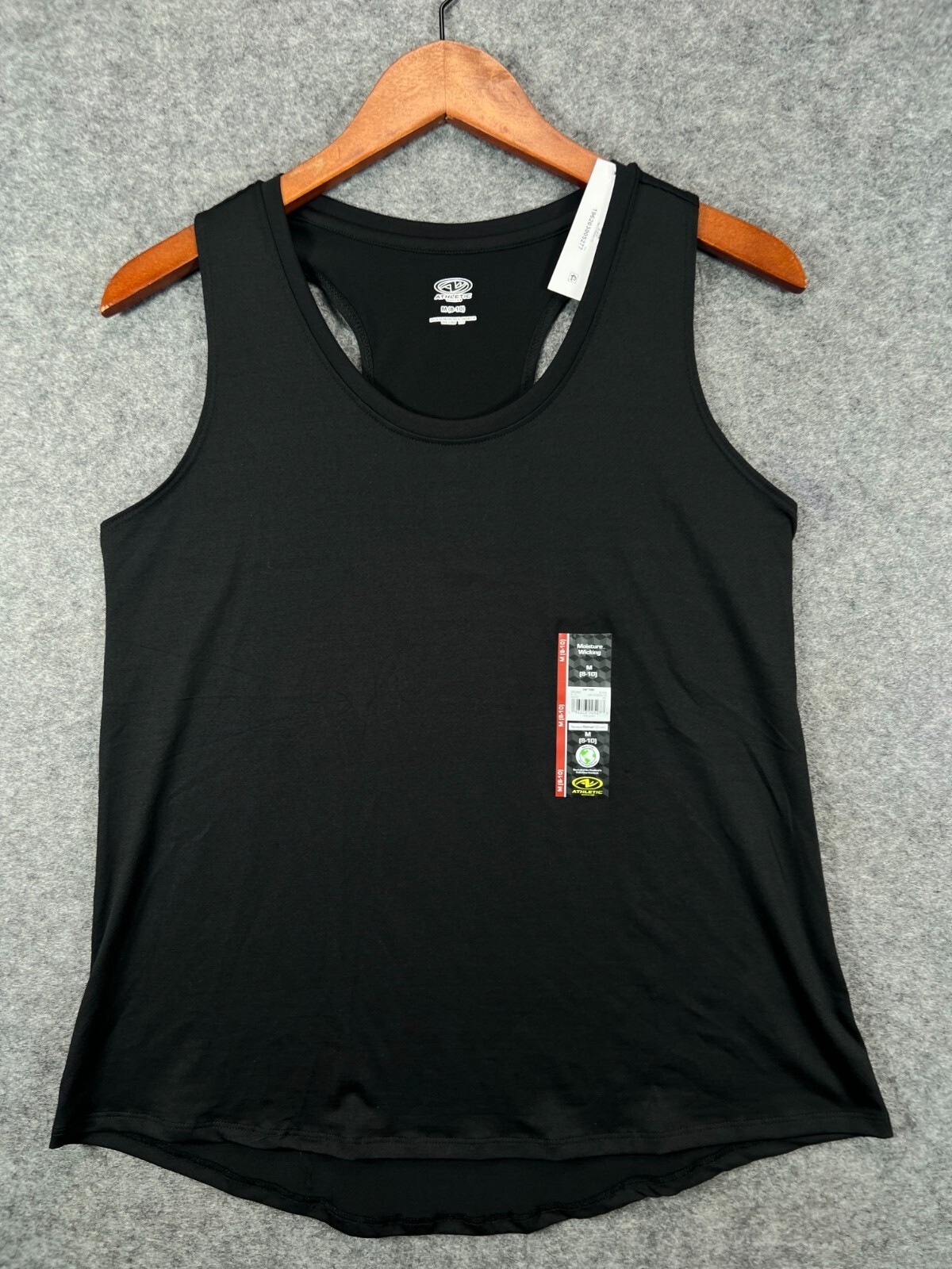 NWT Athletic Works Tank Top Mens Medium Black Tee Athletic Active Workout 7