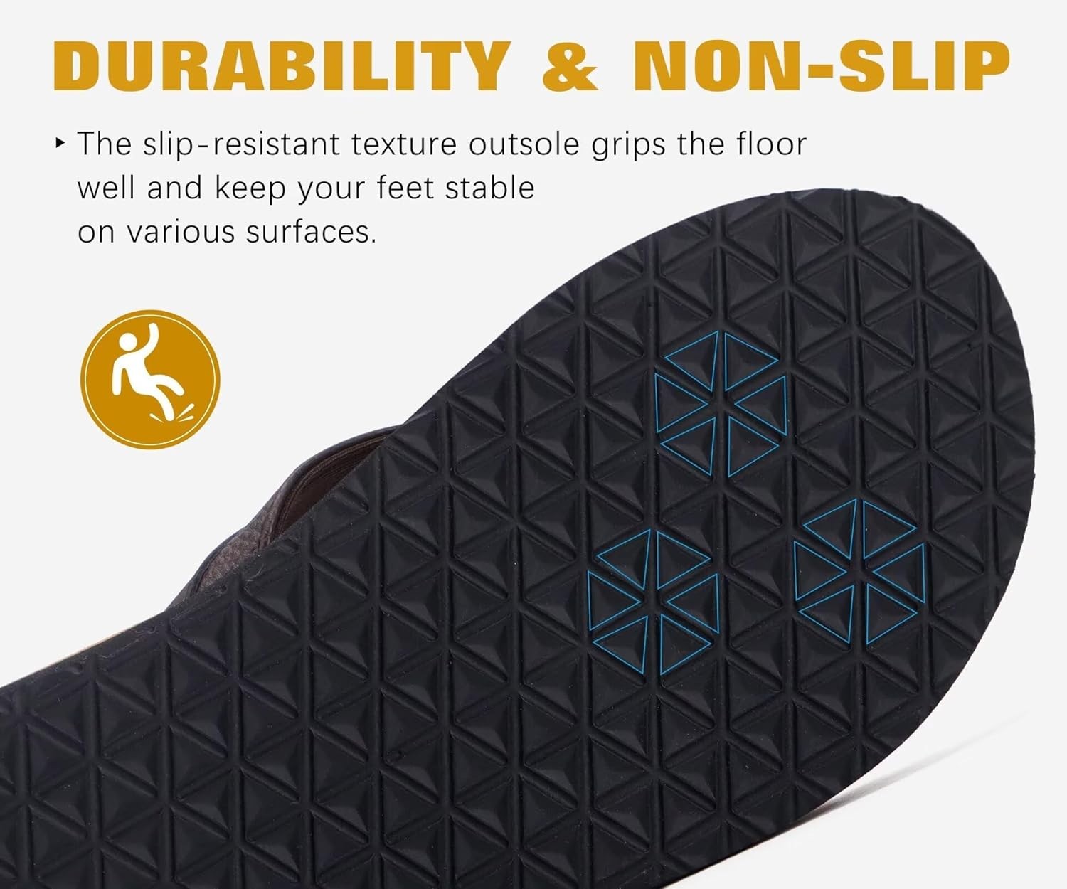 Men’s Leather Flip Flops with Arch Support – Comfortable Sandals Size 10