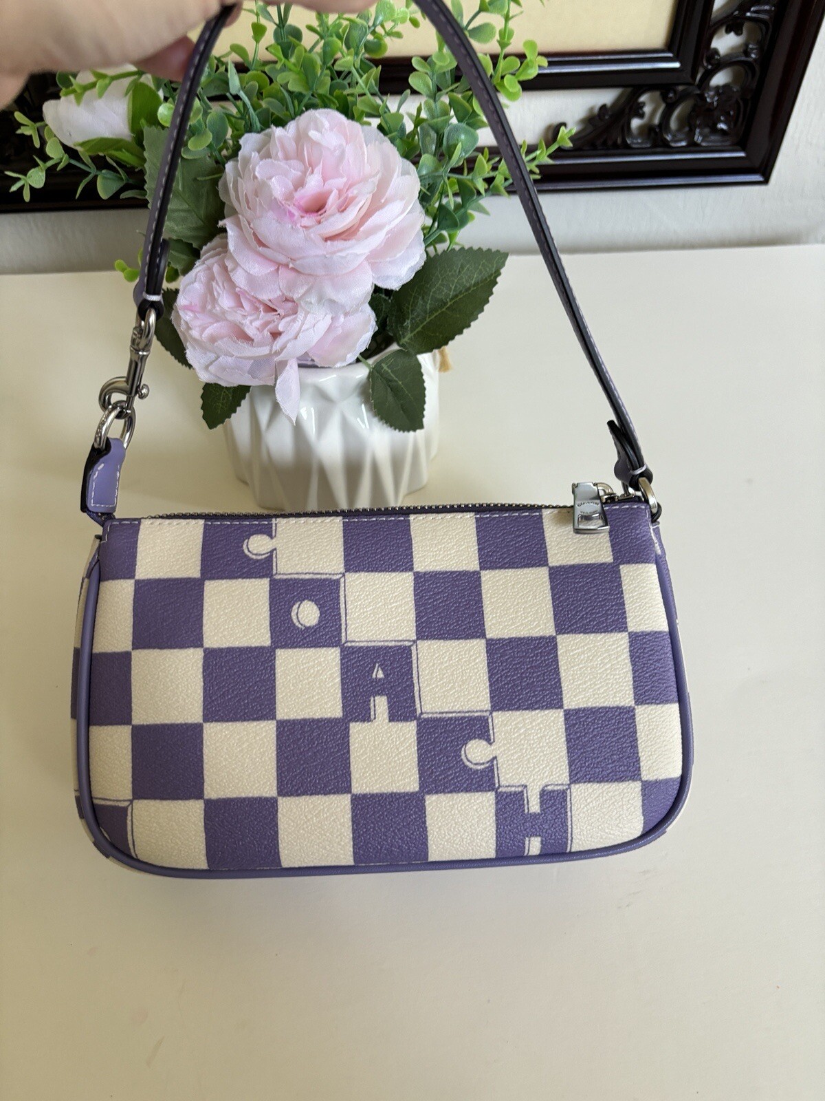Coach Nolita 19 With Checkerboard Print