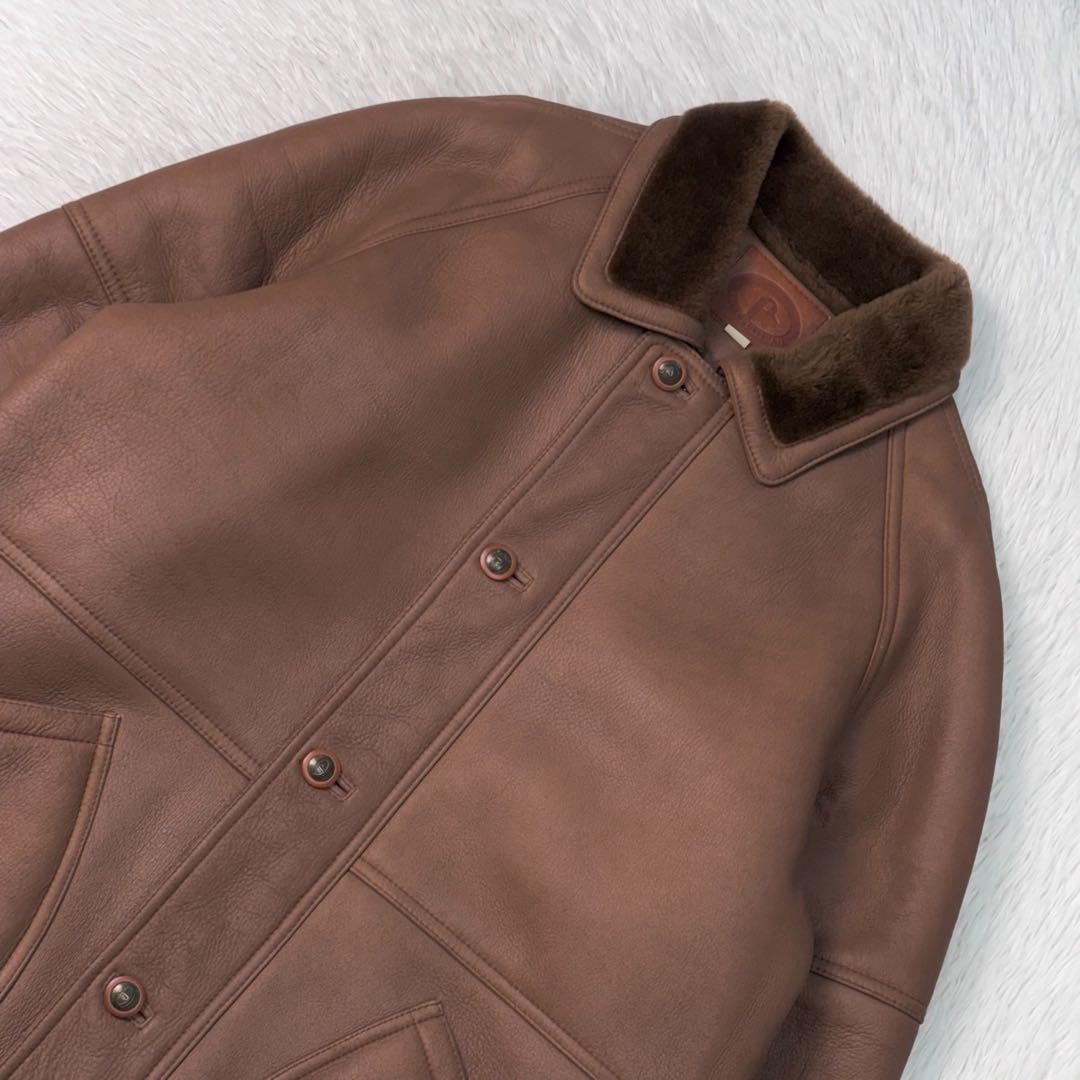 Authentic BERT PULITZER Leather Brown Coat Jacket Pre Owned Very Good Condition