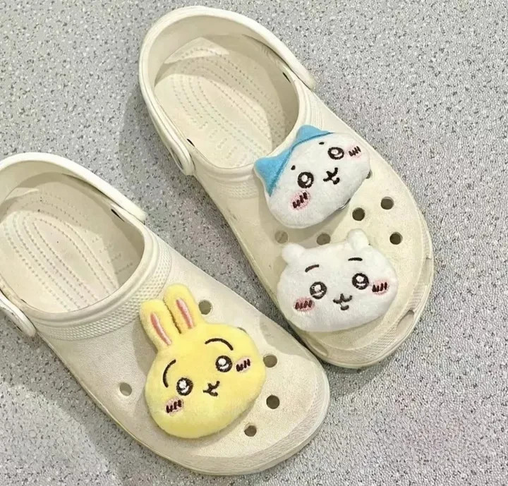 Big Plush Animal Character 3Pcs Crocs Jibbitz Shoe Charms DIY Parts Set