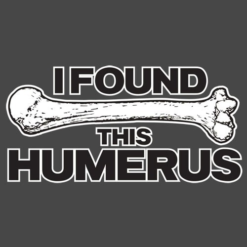 I Found This Humerus Sarcastic Humor Graphic Novelty Funny T Shirt