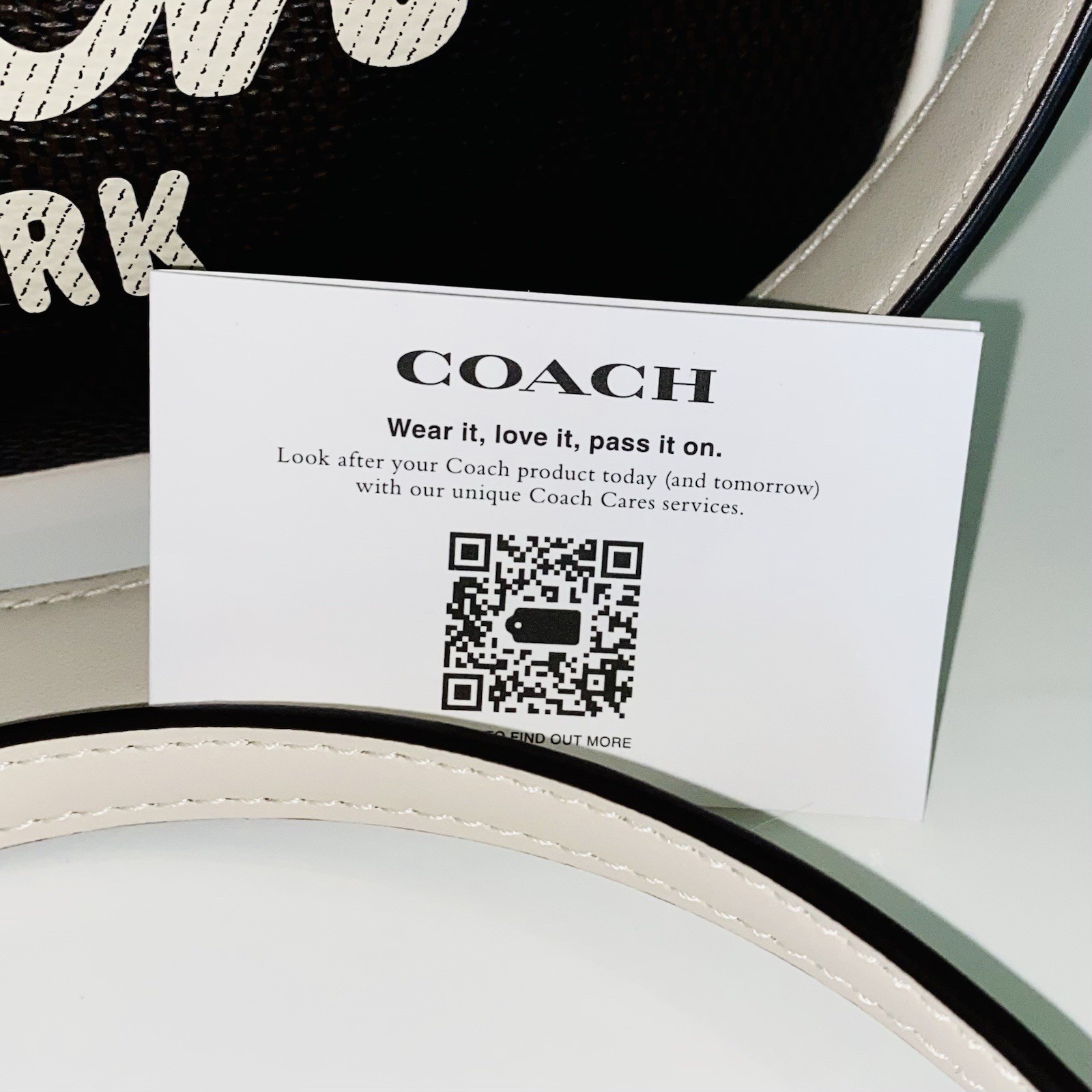Coach Teri Mini Crossbody Leather Bag, Signature Canvas Coach Graphic, Worn Once