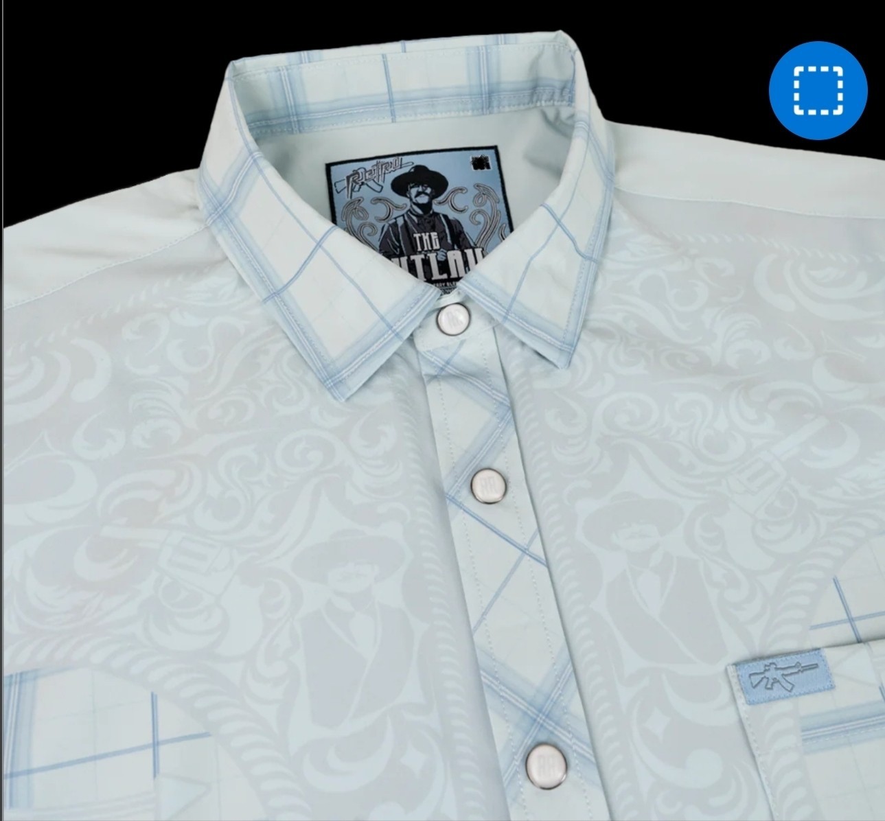 Retro Rifle The Outlaw Button Down (Pearl Snaps). Men’s X-LARGE – New In Bag