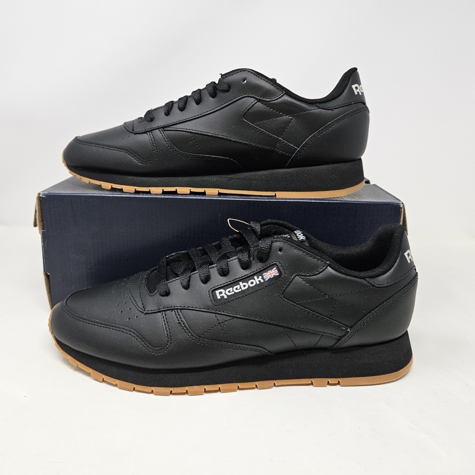Reebok Classic Leather ‘Black Gum’ Comfy Casual Shoes / GY0954 / Men’s Size 11.5