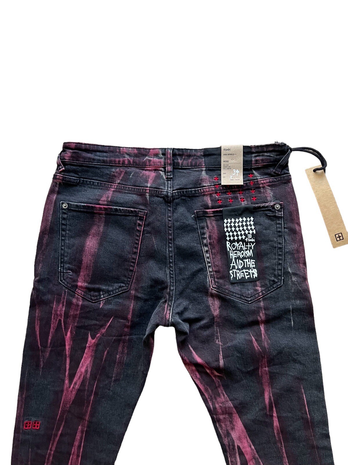 Ksubi Van Winkle Black Skinny Jeans Mens Size 34×32 NWT (34/32)
