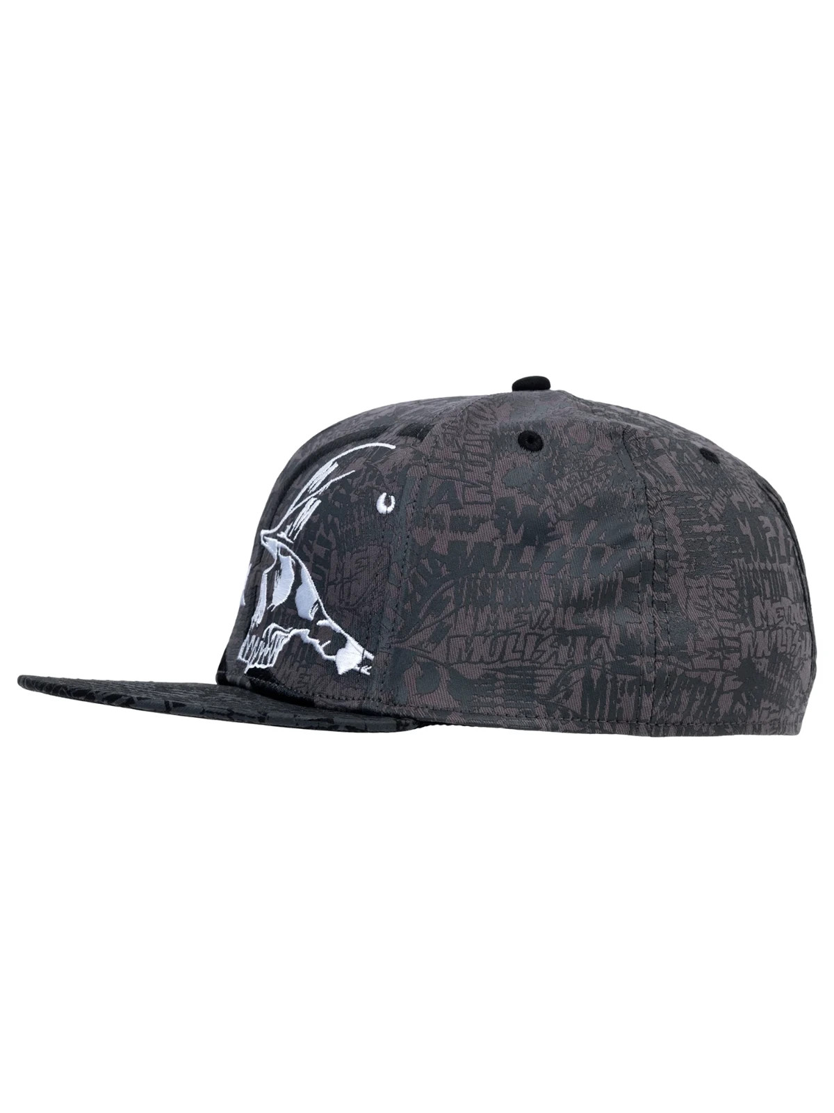 Metal Mulisha Men’s Ghost 3 Flex Hat Motocross Skull and Helmet FMX Baseball Cap