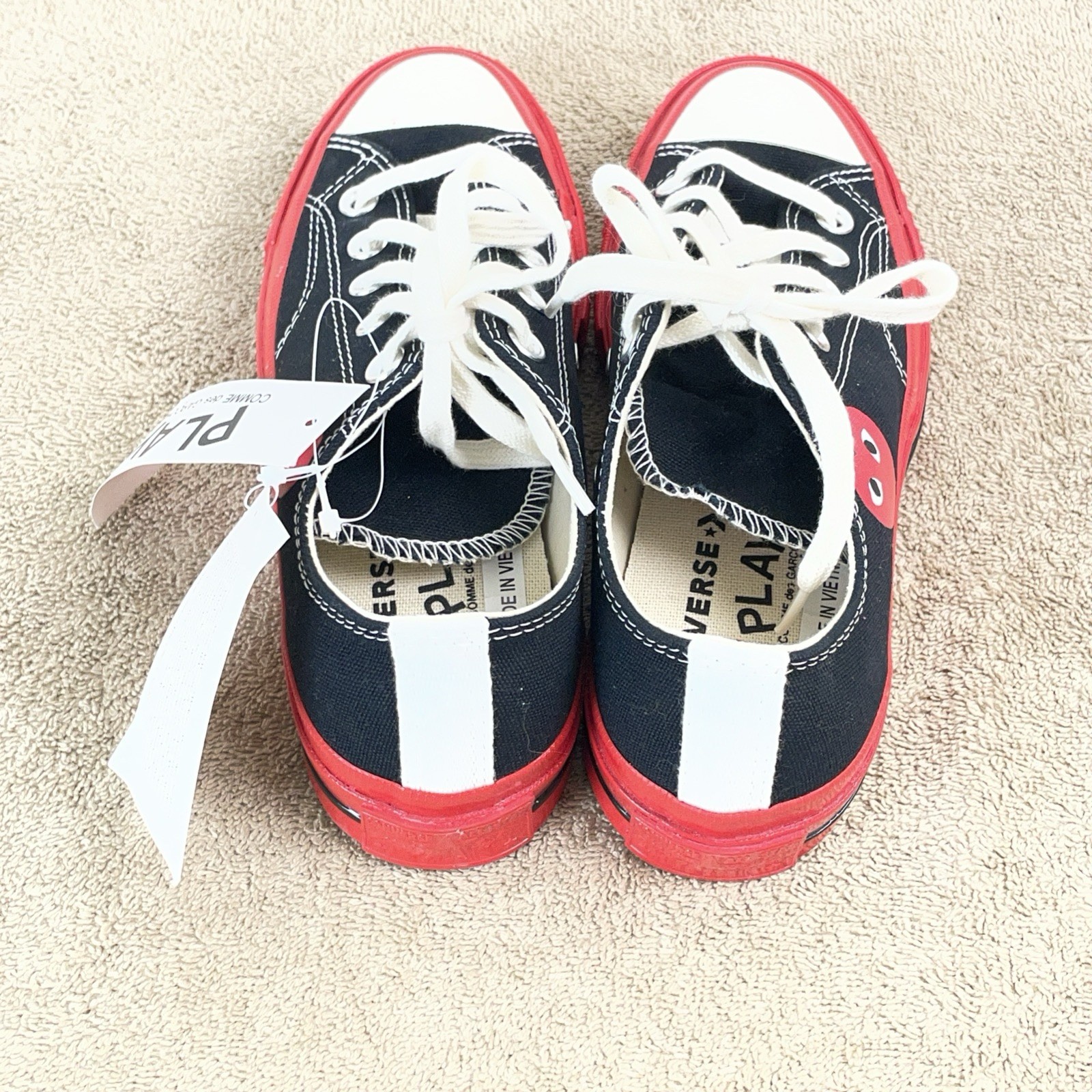 Converse Chuck 70 Play Comme Des Garcons Low Black Sneakers Mens 4 / Womens 6