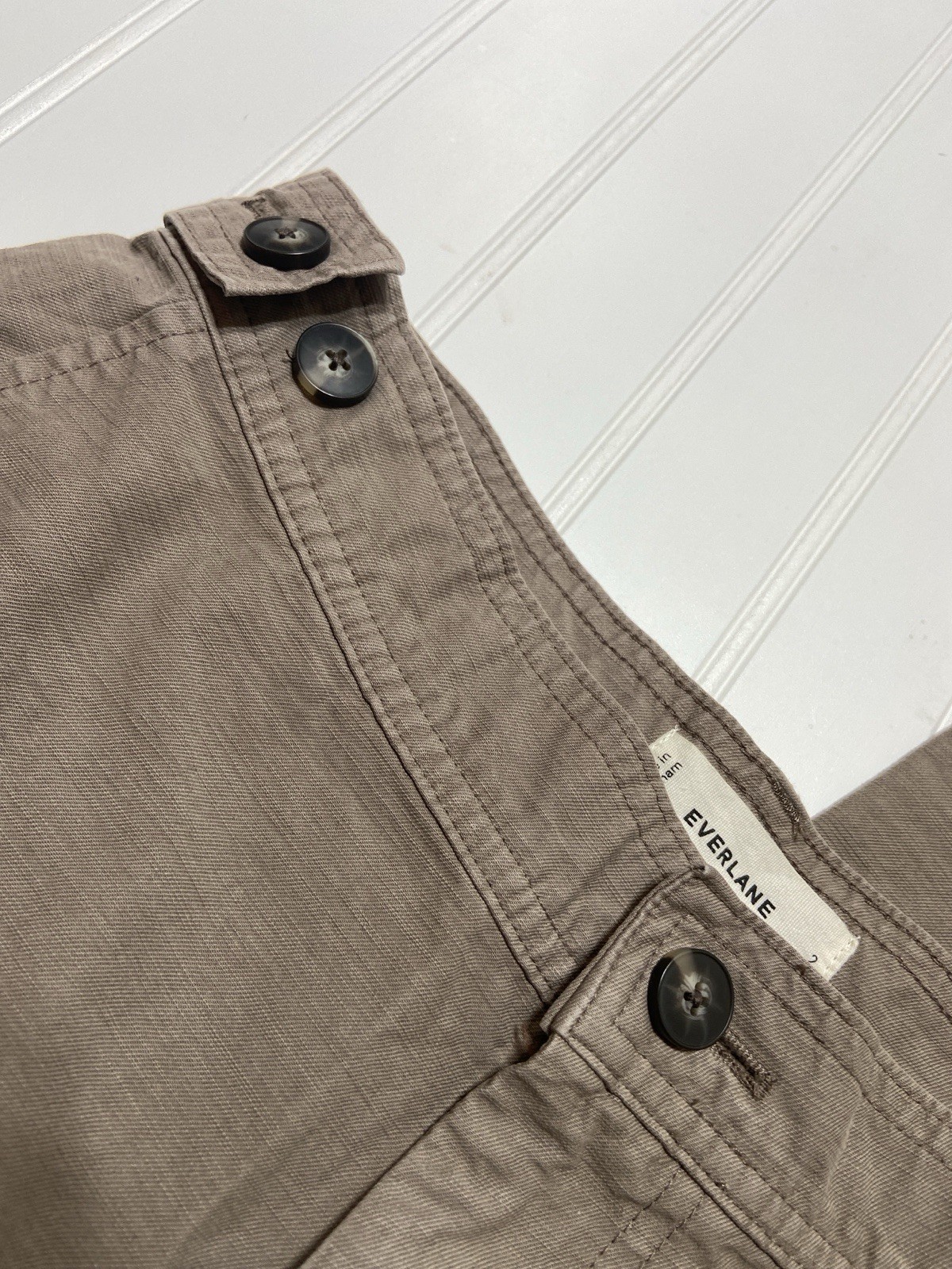 Everlane The Fatigue Barrel Pant Womans 2 Color Falcon Organic Cotton NWOT