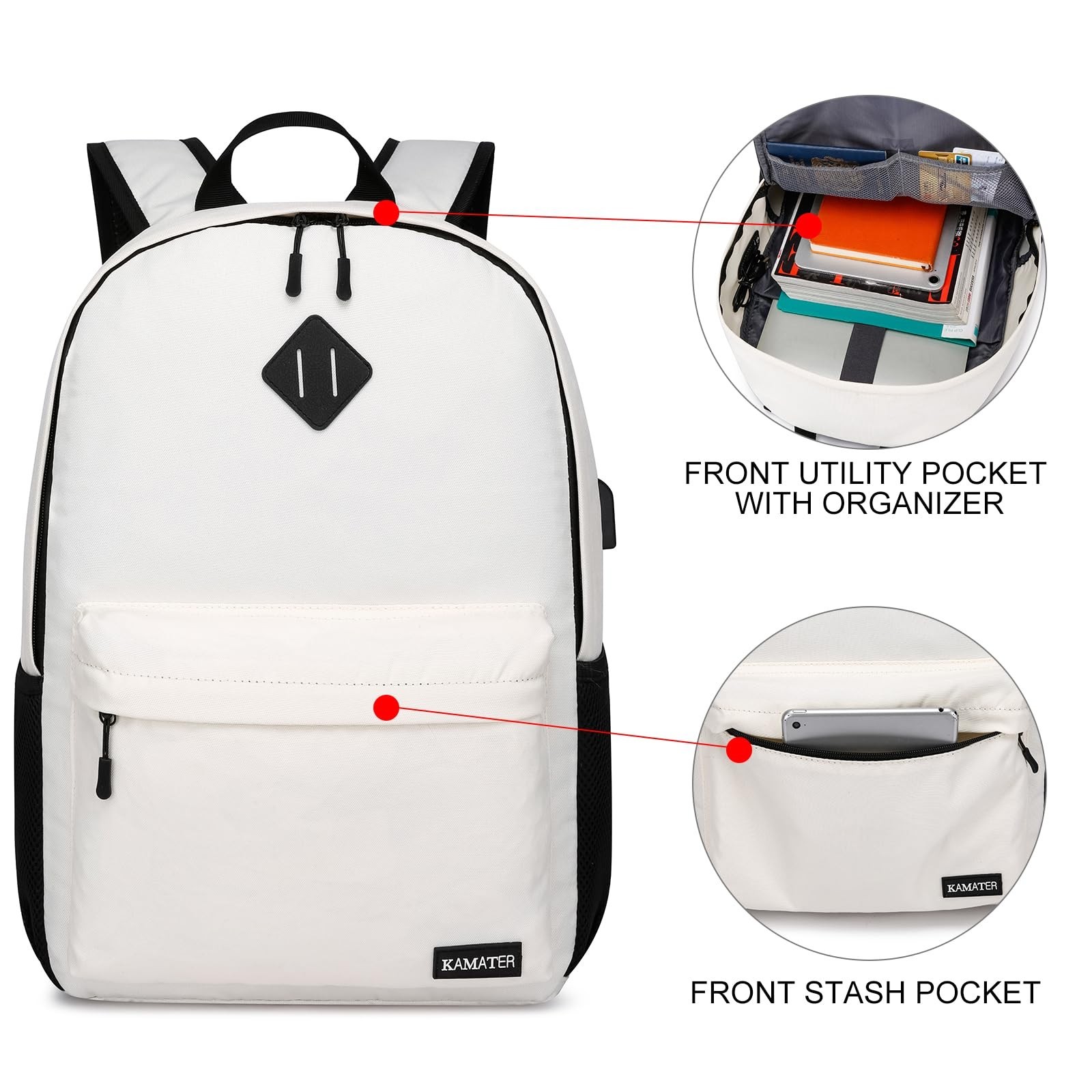 School Backpack for Teen Girls & College Women – 15.6 Inch Large Laptop Bookb…