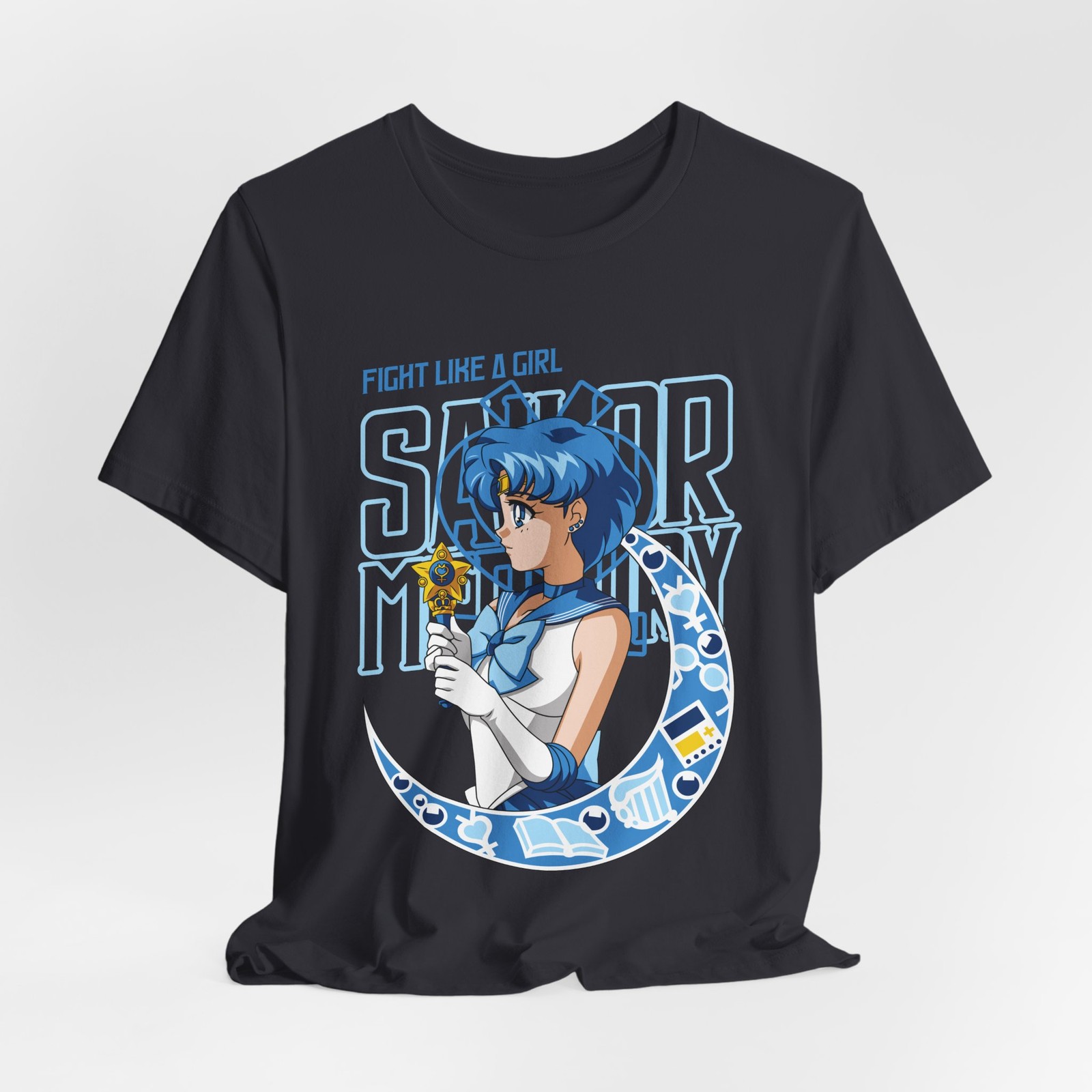 Sailor Mercury anime moon illustration Tee | Fight Like a Girl
