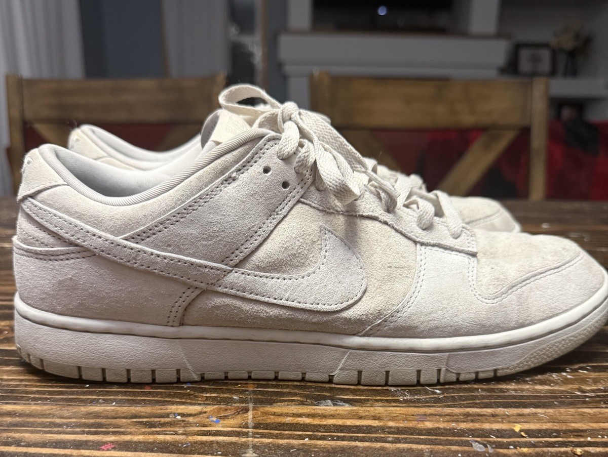 Nike Dunk Low Premium Men’s Size 12 Vast Grey Suede Shoes Nice