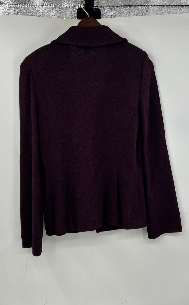 St. John Wool Blend Blazer jacket Women’s 6 Purple Business NWT