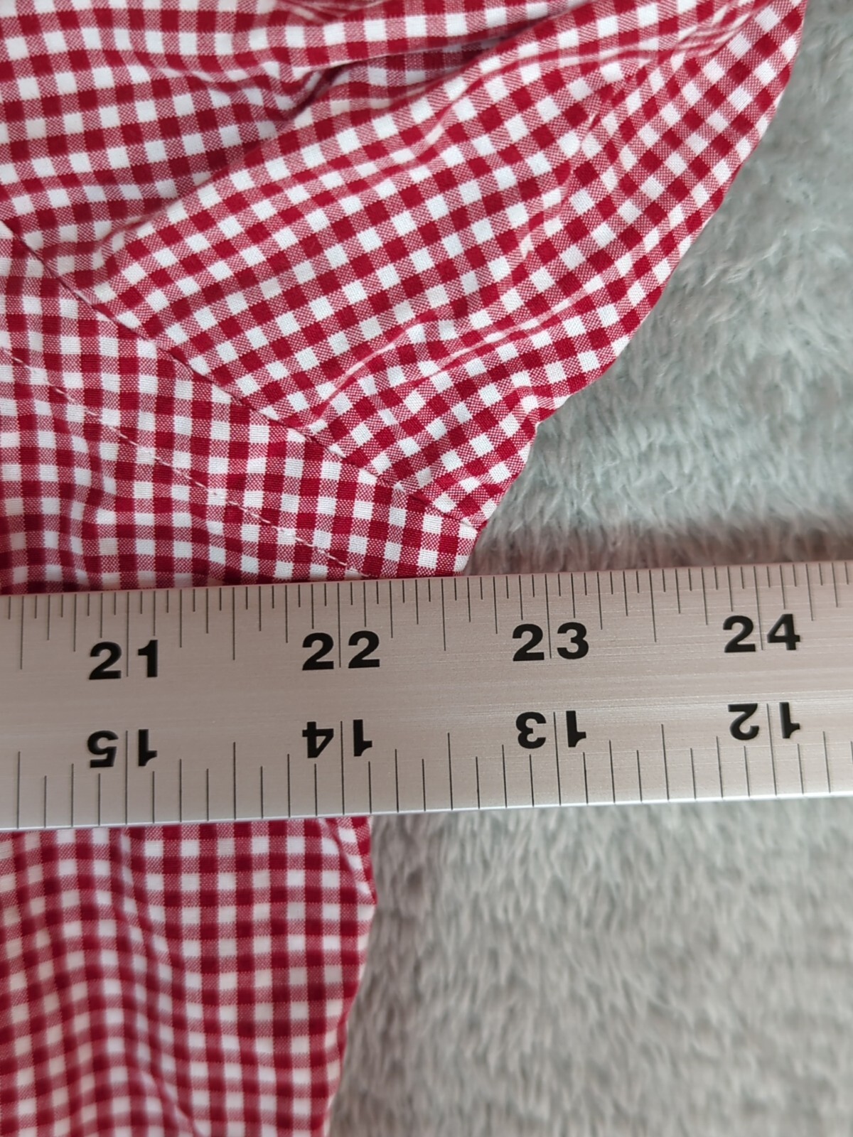 Ralph Lauren red Gingham Shirt Long Sleeve Size L Custom Fit