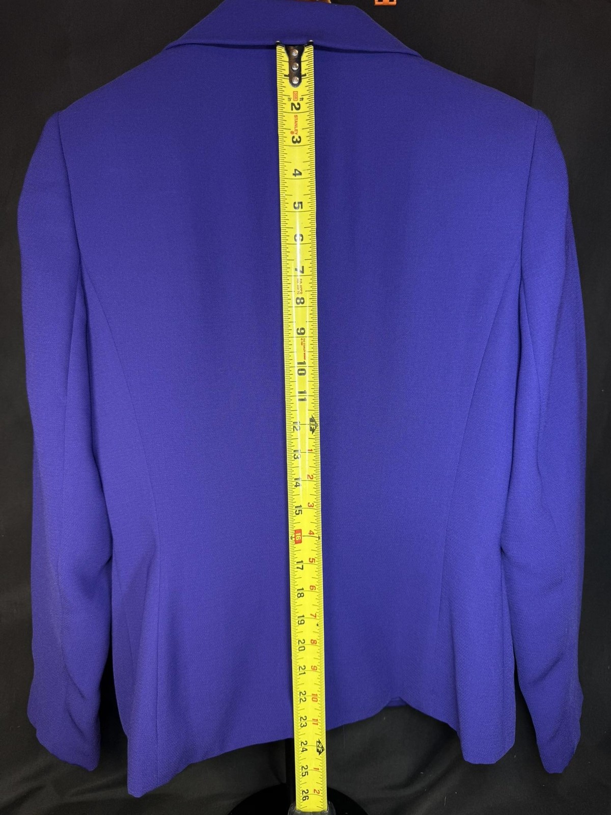 Emily Blazer Jacket Womens 8 Purple Double Breasted Tailored Lined Notch Lapel