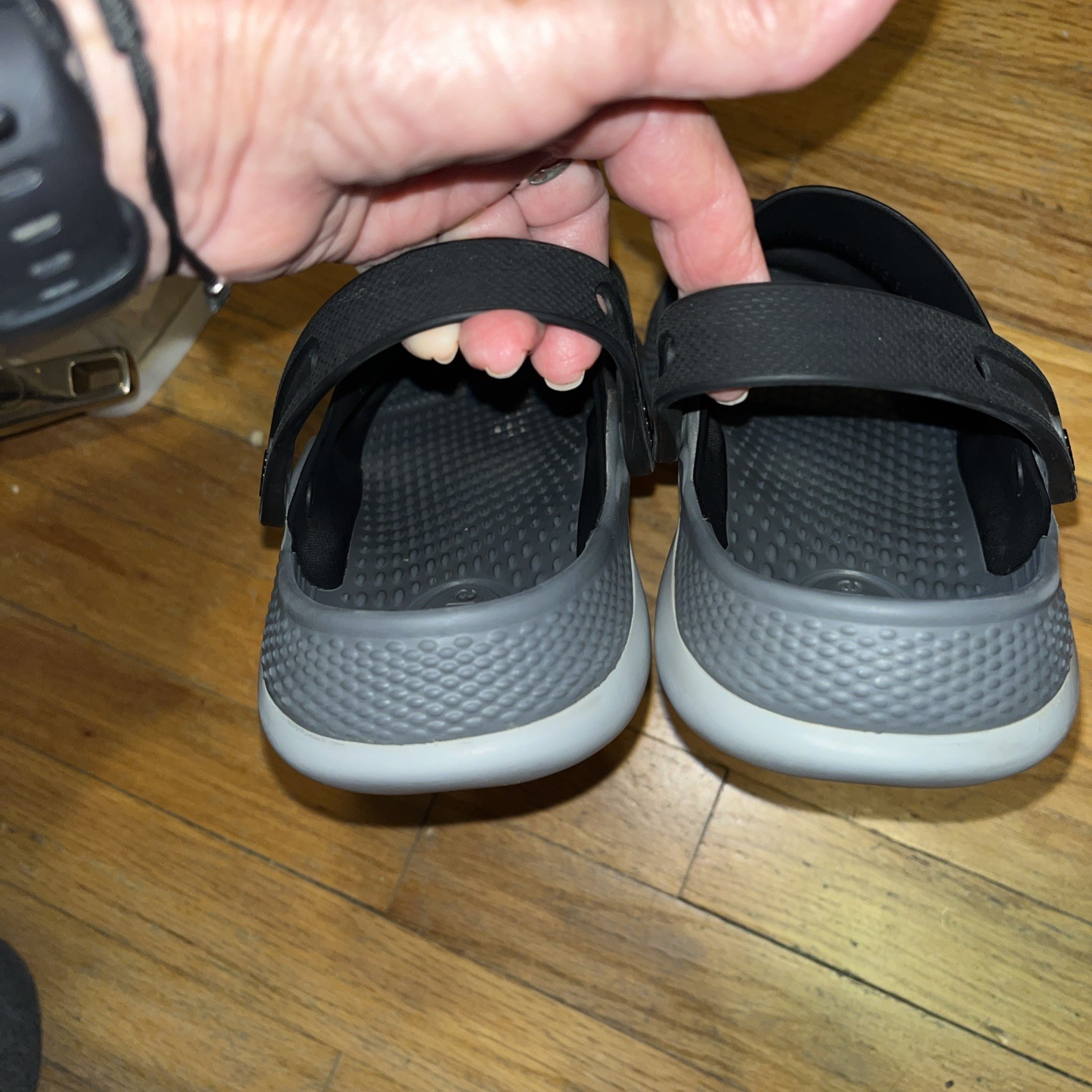 Crocs Literide 360 Clog Unisex Black Slip-On Slingback Comfort – 8 Men/10 Women