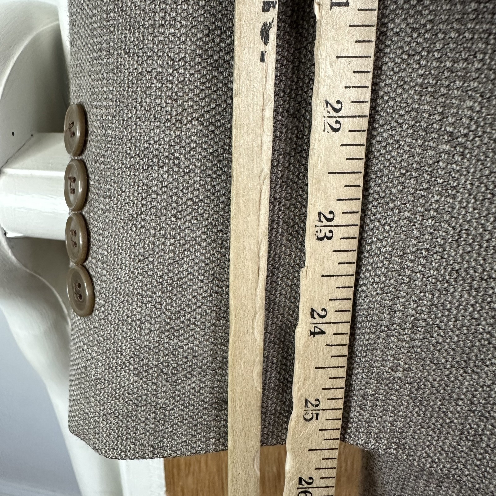 Daniel Hechter Suit Mens 38R Tan 2 Button 100% Wool Pants 34×30 Pleated Canvased