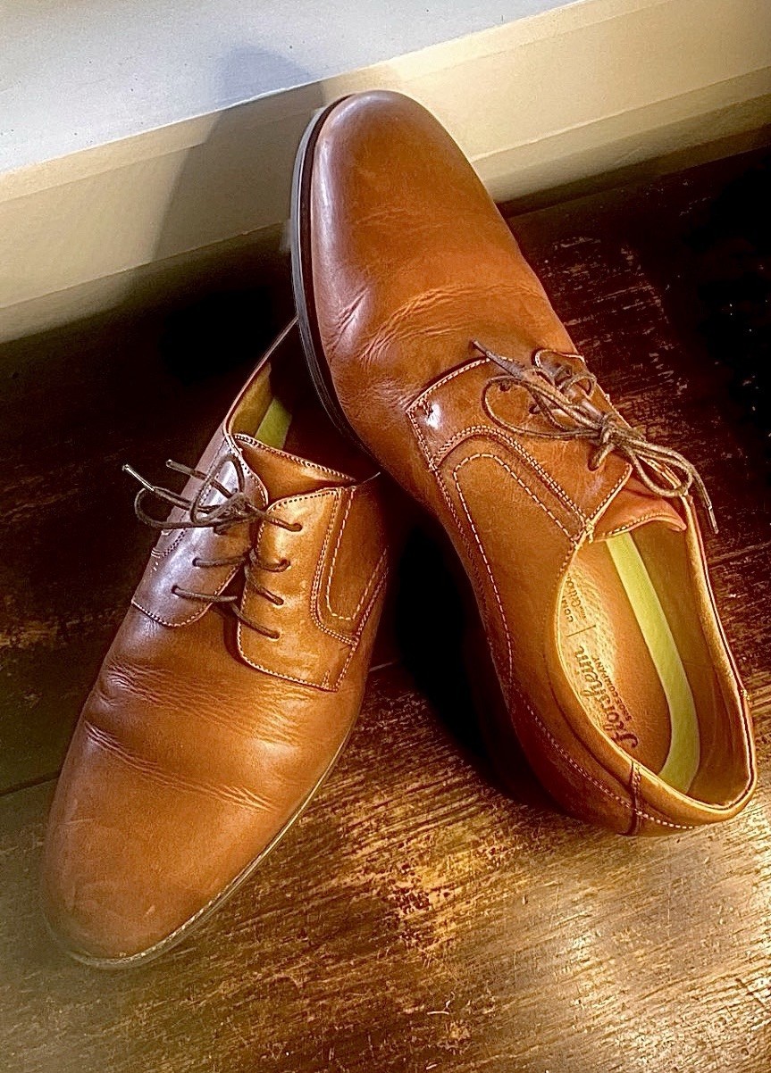 Florsheim Men’s Cognac Leather Oxford Dress Shoes Size 15D Lace Up