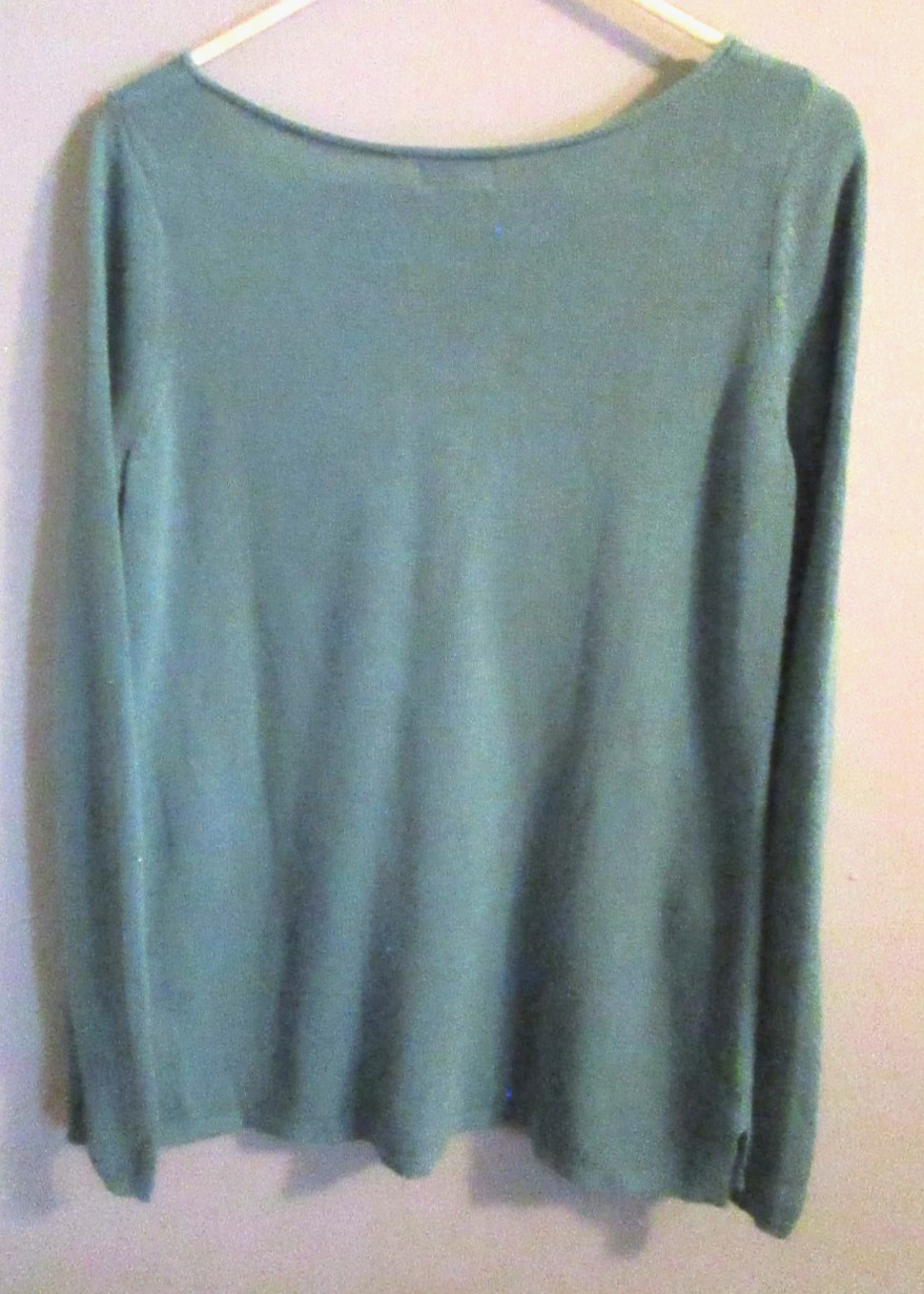 Old Navy Teal Green Lightweight Knit Long Sleeve Pullover Sweater – Size M