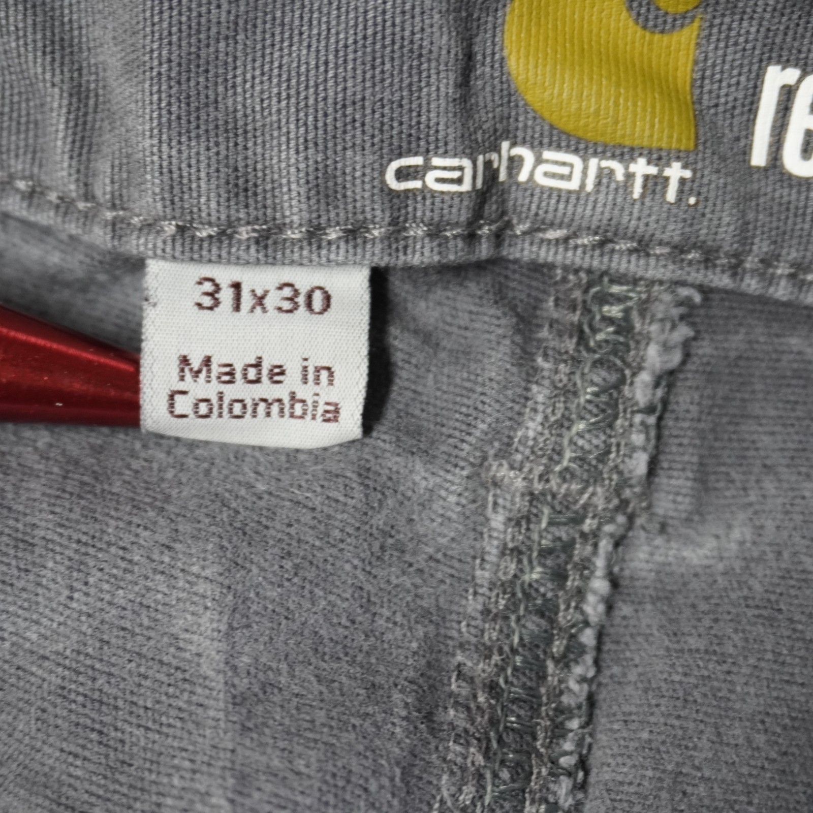 Carhartt 102802 Rugged Flex Rigby Double Front Pants Men 31×30 Shadow Grey Stret