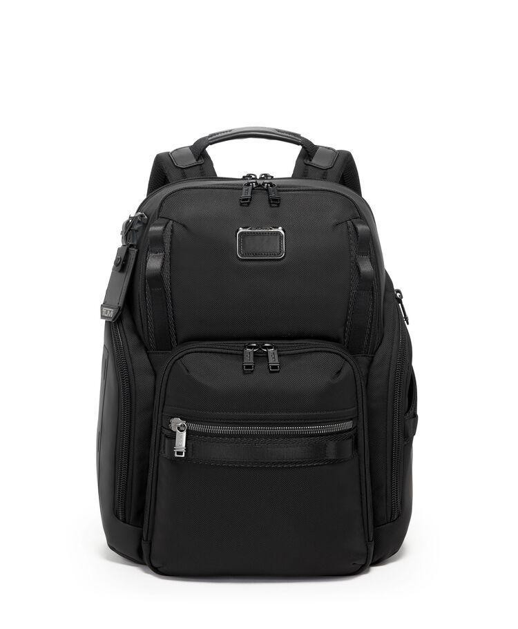 TUMI ALPHA BRAVO SEARCH 232789D Black Backpack Nylon Leather High Function NEW
