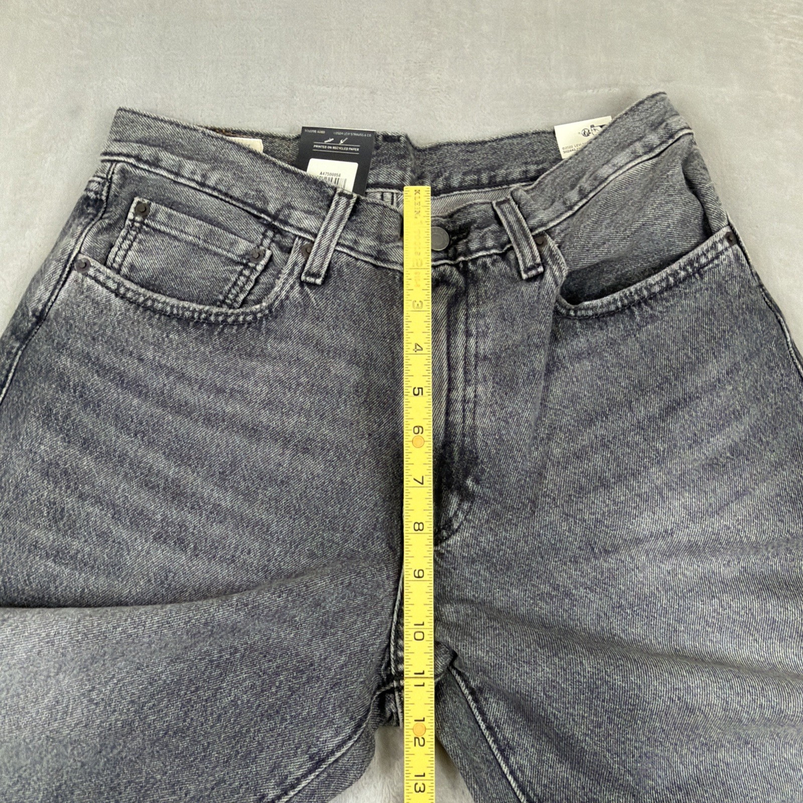 Levi’s Premium 578 Baggy Denim Jeans Men’s Size 31×30 Gray Cotton Y2K