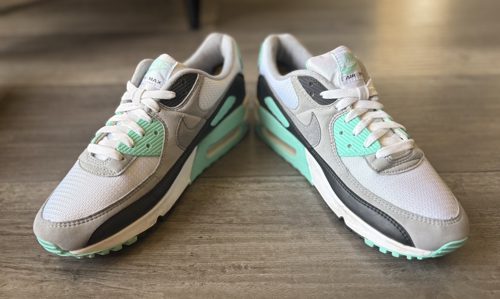 Nike Air Max 90 Hyper Turquoise Sneakers CD0881-100 Men Size 9