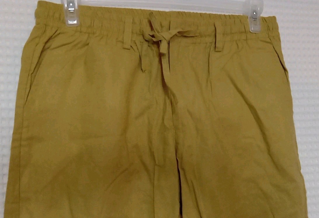 Womens Premium Soft Linen Cotton Pants Relaxed Fit Comfort Drawstring Large