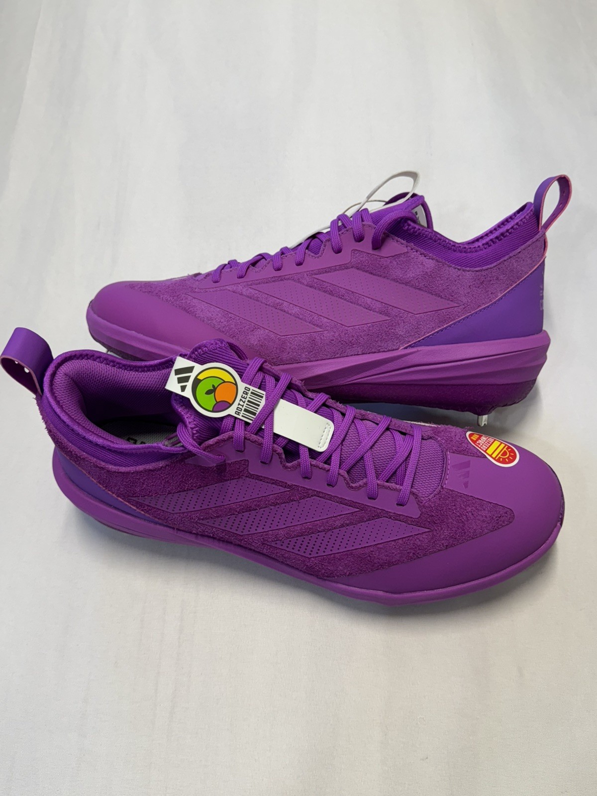 NWT Adidas Adizero Impact BSB Baseball Cleats Metal SOMOS Purple Burst Size 13.5