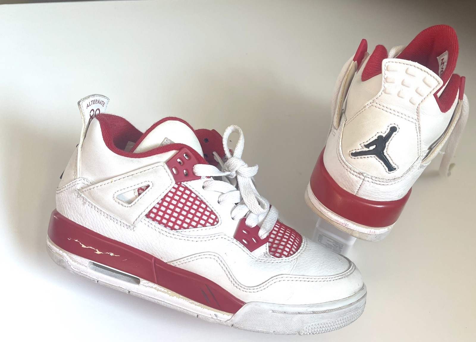 Air Jordan Retro 4 Alternate 89 US Size 3.5Y 2015 EU 35.5 – 22.5 cm 408452-106