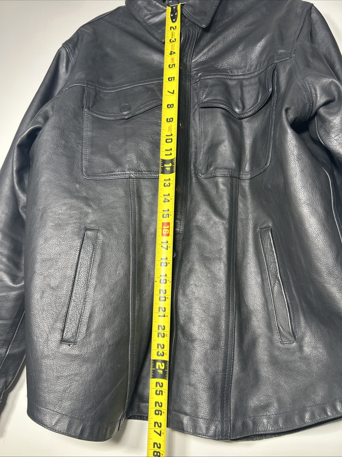 Vintage Men’s Genuine Leather Jacket (XL ~ Fits Like L) Name of Quality Products
