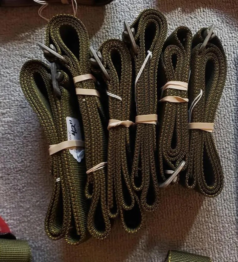 Vietnam Style Rigger Made Trouser Belt, Olive, new made. ALL SIZES AVAILABLE