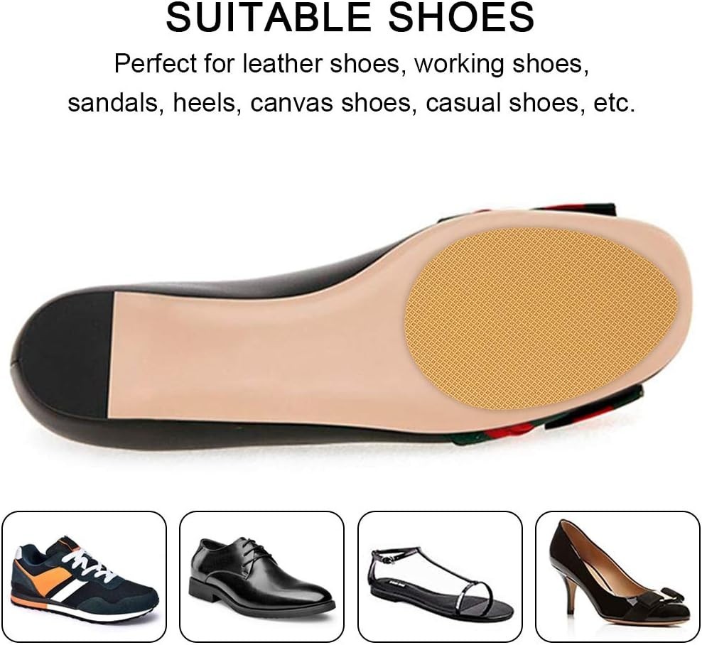 Non-Slip Yellow Shoe Pads – High Heels Anti-Slip Gel Sole Protectors, Pack of 4
