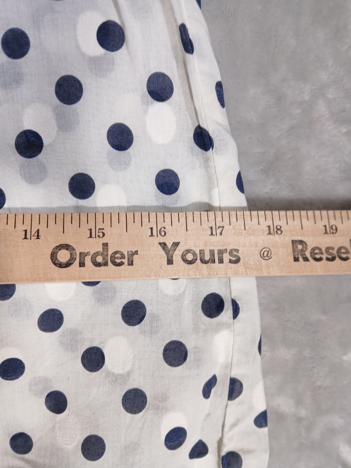 J Crew Womens 2 Blouse White Blue 100% Cotton Polka Dot Collared Button Up Top