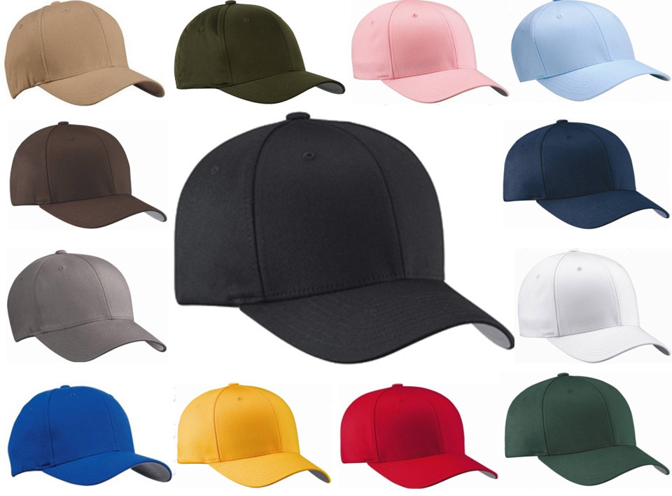 FLEXFIT Structured Twill Hat FITTED Size S/M L/XL 2XL Sport Baseball Cap 6277