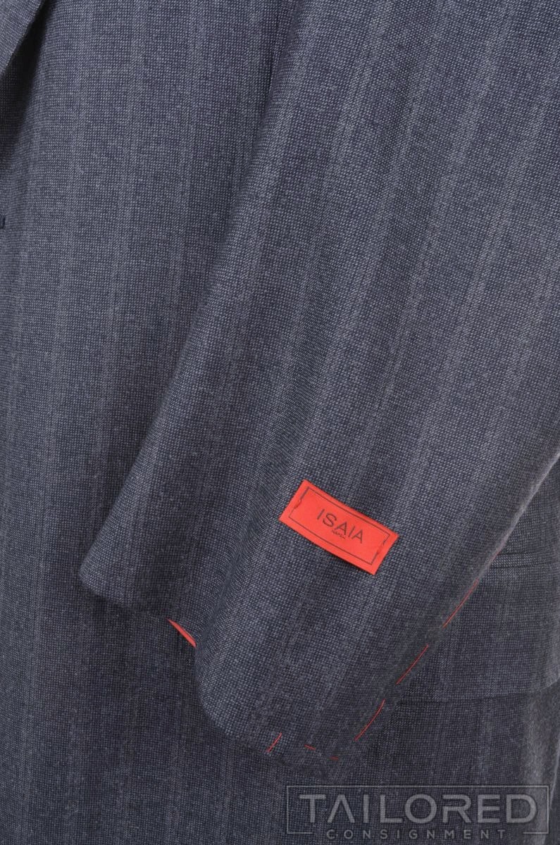 NWT – ISAIA Nuova Base S Blue Striped 150 Wool Jacket Pants SUIT EU 58 / US 46 L