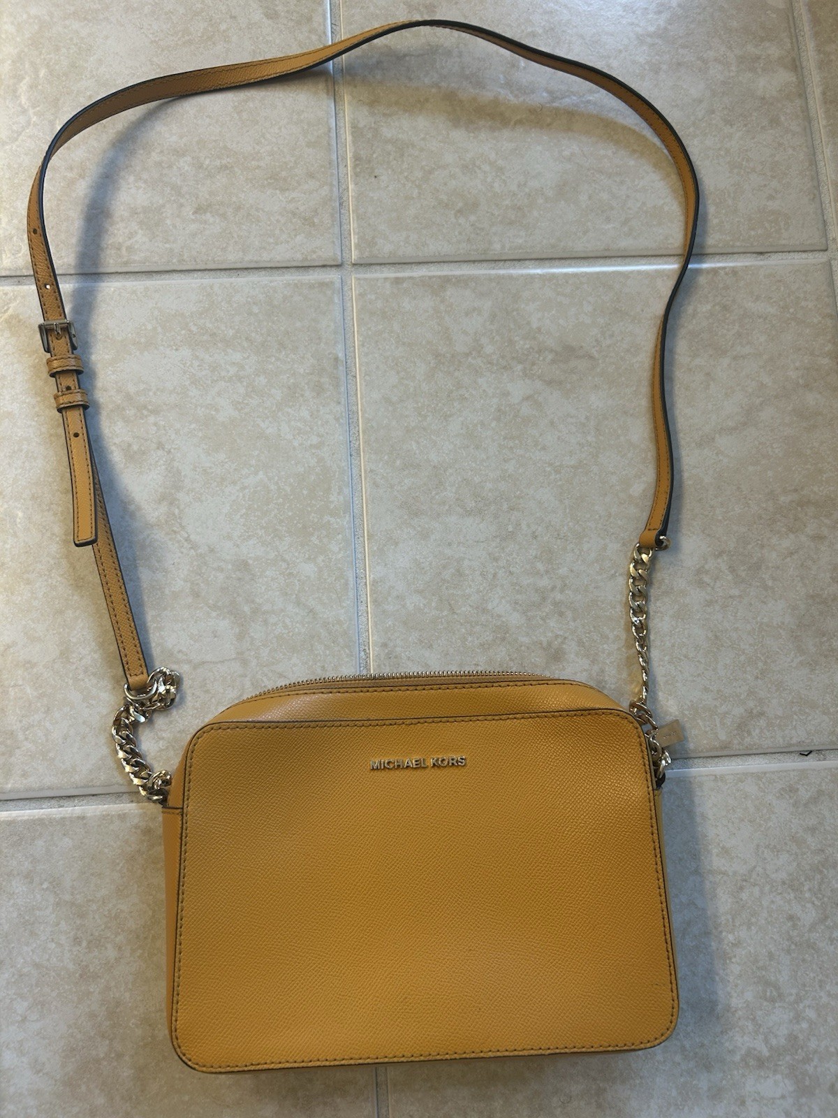 Michael Kors Jet Set crossbody bag Yellow