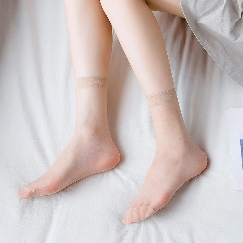 30Pairs Women Nylon Elastic Short Ankle Sheer Stockings Silk Short Socks Hot USA